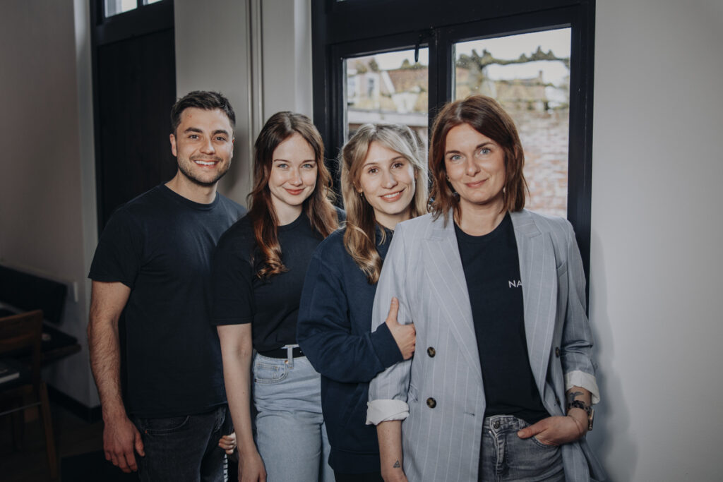 Marco Podavka, Jennifer Zinke, Tessa Müller und Sabine Bigalke von Namox